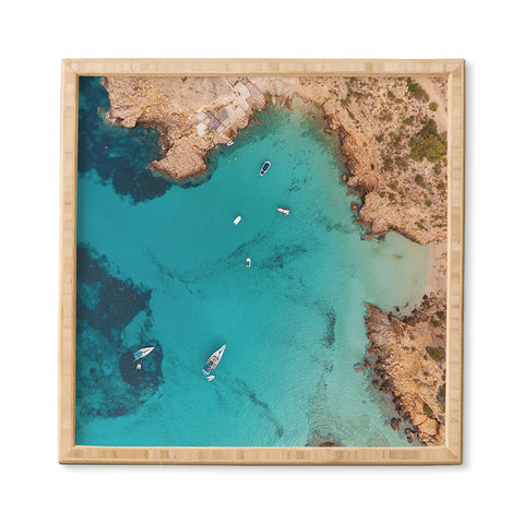 Pita Studios Aerial Ibiza Coast Framed Wall Art