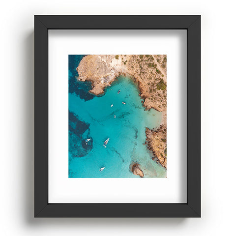Pita Studios Aerial Ibiza Coast Recessed Framing Rectangle