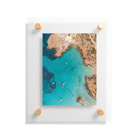 Pita Studios Aerial Ibiza Coast Floating Acrylic Print