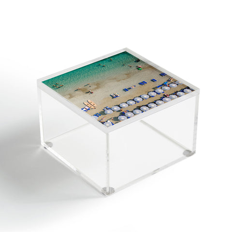 Pita Studios Blue and white umbrellas Acrylic Box