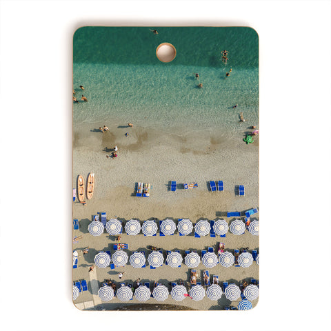 Pita Studios Blue and white umbrellas Cutting Board Rectangle