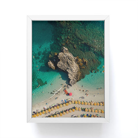 Pita Studios Coastline of Monterosso beach Framed Mini Art Print