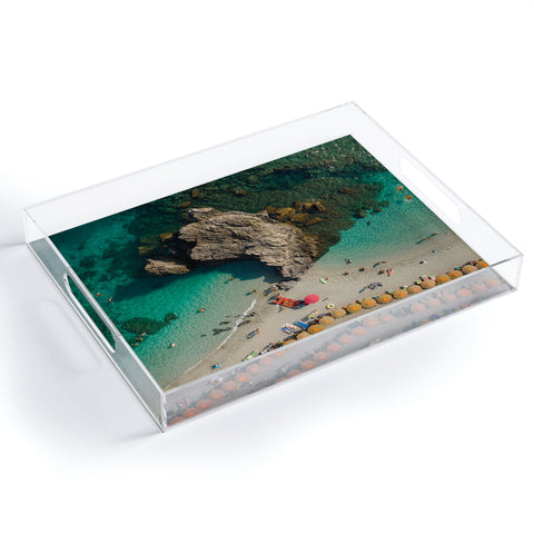 Pita Studios Coastline of Monterosso beach Acrylic Tray