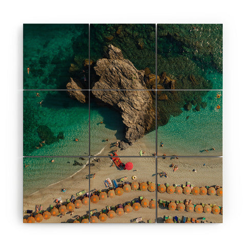 Pita Studios Coastline of Monterosso beach Wood Wall Mural