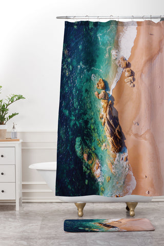 Pita Studios Miramar Beach Shower Curtain And Mat