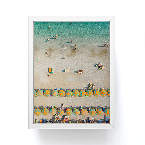 Pita Studios Retro colorful umbrellas Framed Mini Art Print