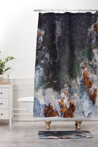 Pita Studios Terracotta Shower Curtain And Mat