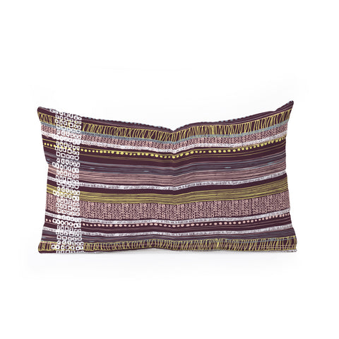 Rachael Taylor Abstract Border Oblong Throw Pillow