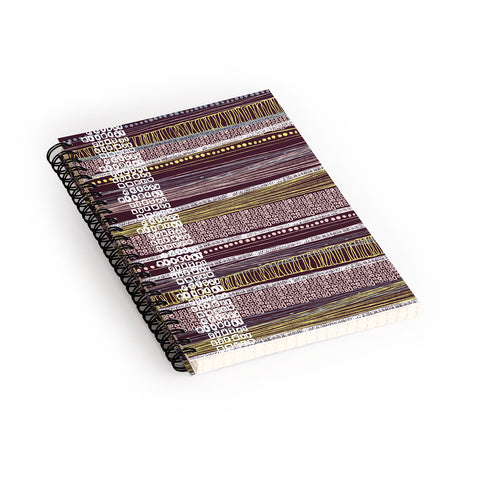 Rachael Taylor Abstract Border Spiral Notebook