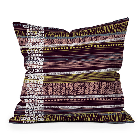 Rachael Taylor Abstract Border Throw Pillow