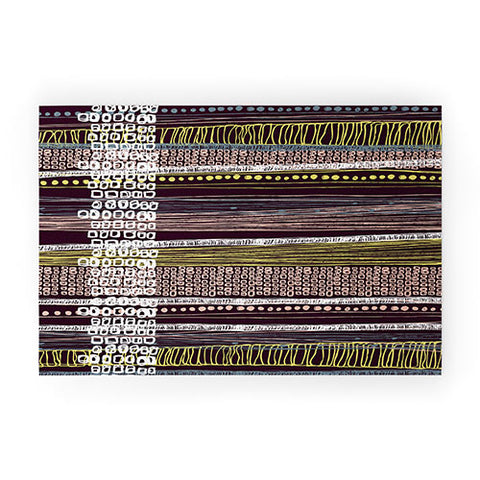 Rachael Taylor Abstract Border Welcome Mat