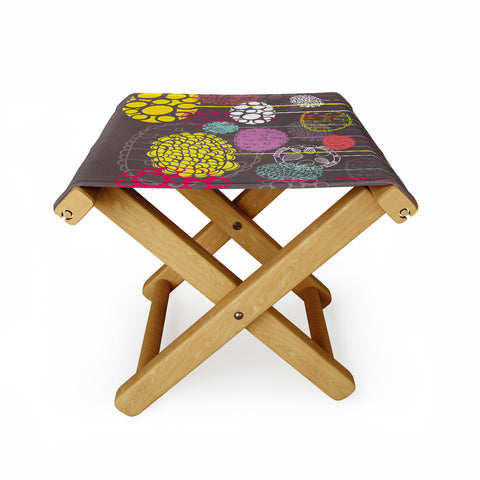 Rachael Taylor Abstract Ovals Folding Stool