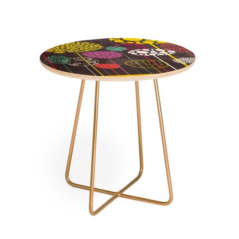 Rachael Taylor Abstract Ovals Round Side Table