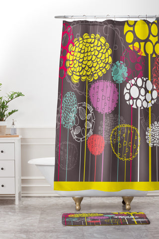 Rachael Taylor Abstract Ovals Shower Curtain And Mat