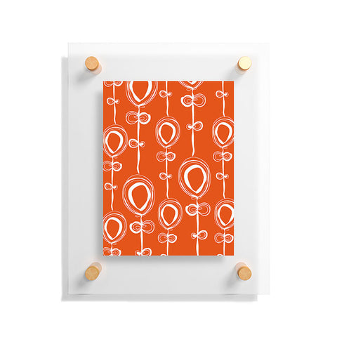 Rachael Taylor Contemporary Orange Floating Acrylic Print