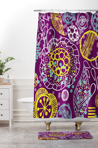 Rachael Taylor Dotty Organic Shower Curtain And Mat