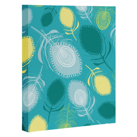 Rachael Taylor Electric Feather Shapes Art Canvas