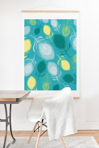 Rachael Taylor Electric Feather Shapes Art Print And Hanger