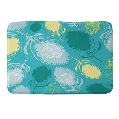 Rachael Taylor Electric Feather Shapes Memory Foam Bath Mat