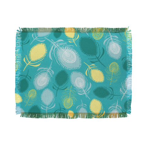 Rachael Taylor Electric Feather Shapes Throw Blanket