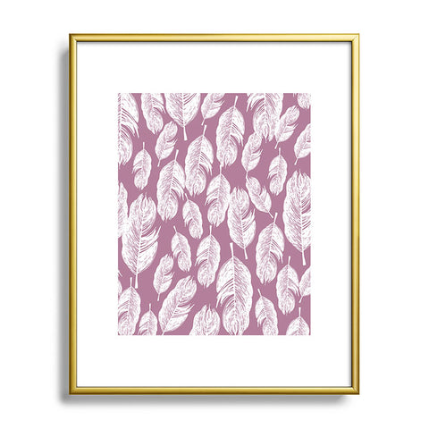 Rachael Taylor Feather Fun Metal Framed Art Print