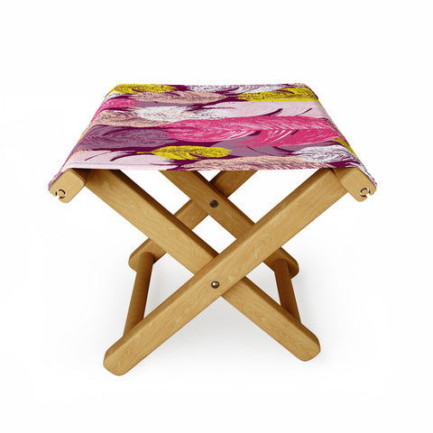 Rachael Taylor Funky Feathers Folding Stool
