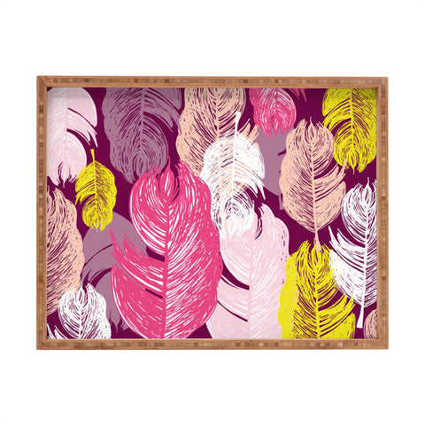 Rachael Taylor Funky Feathers Rectangular Tray