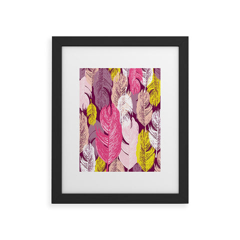 Rachael Taylor Funky Feathers Framed Art Print