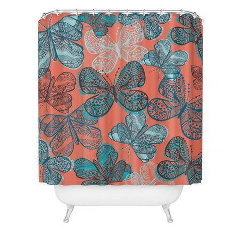 Rachael Taylor Havana Butterflies Shower Curtain