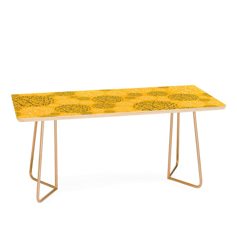 Rachael Taylor Lattice Trail Mustard and Storm Coffee Table