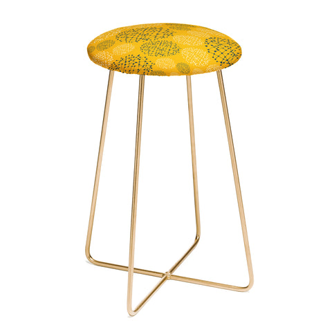 Rachael Taylor Lattice Trail Mustard and Storm Counter Stool