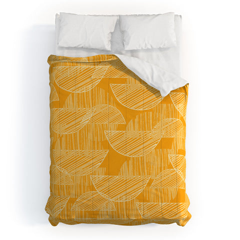 Rachael Taylor Mustard Arc Showers Comforter