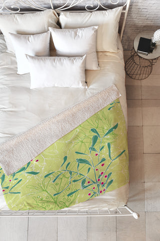 Rachael Taylor Mystic Mistletoe Fleece Throw Blanket