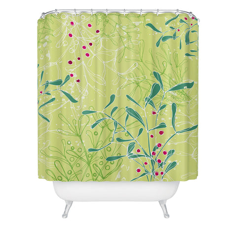 Rachael Taylor Mystic Mistletoe Shower Curtain