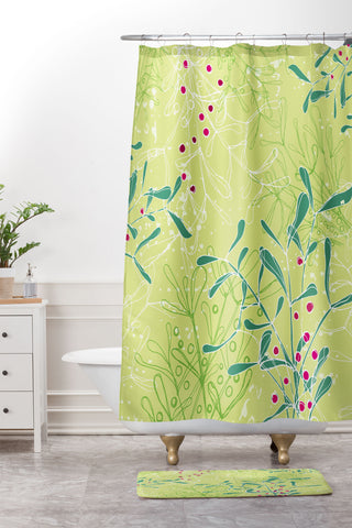 Rachael Taylor Mystic Mistletoe Shower Curtain And Mat