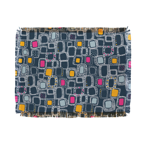 Rachael Taylor Shapes And Squares 1 Throw Blanket