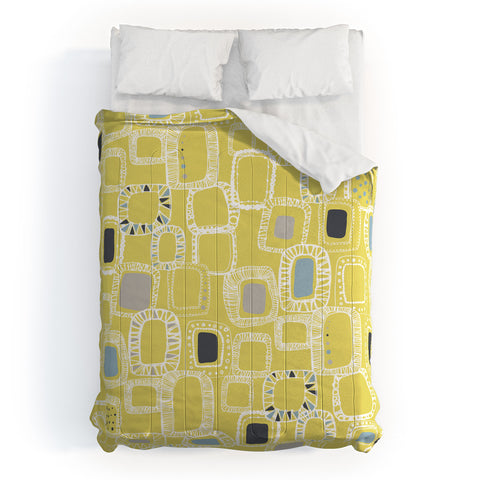 Rachael Taylor Shapes And Squares Green Comforter