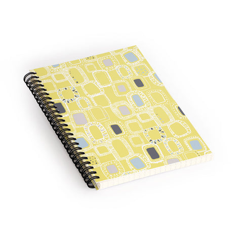 Rachael Taylor Shapes And Squares Green Spiral Notebook