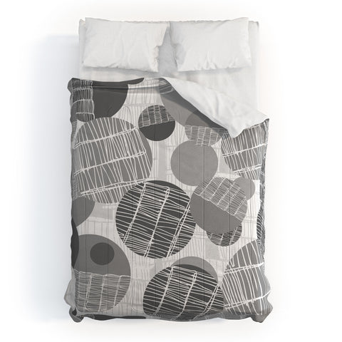 Rachael Taylor Textured Geo Gray 1 Comforter