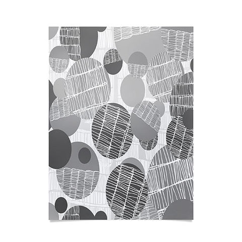 Rachael Taylor Textured Geo Gray 1 Poster