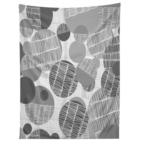 Rachael Taylor Textured Geo Gray 1 Tapestry