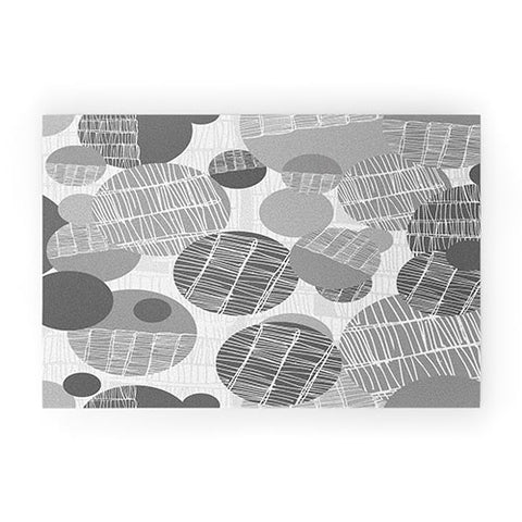 Rachael Taylor Textured Geo Gray 1 Welcome Mat