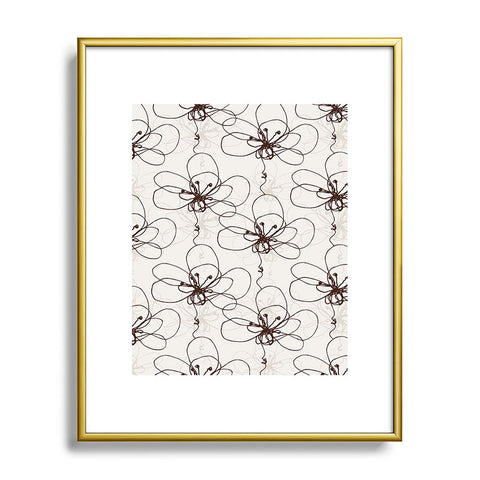 Rachael Taylor Tonal Floral Metal Framed Art Print