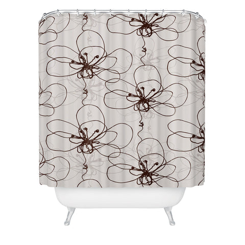 Rachael Taylor Tonal Floral Shower Curtain