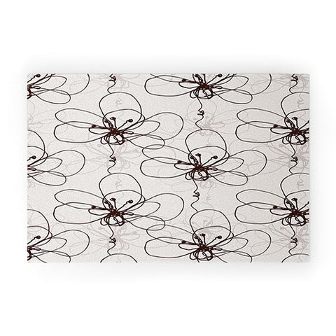 Rachael Taylor Tonal Floral Welcome Mat