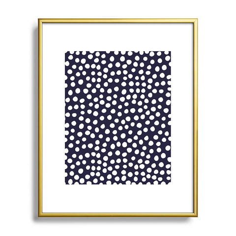 Rachael Taylor Urban Dot Midnight Metal Framed Art Print