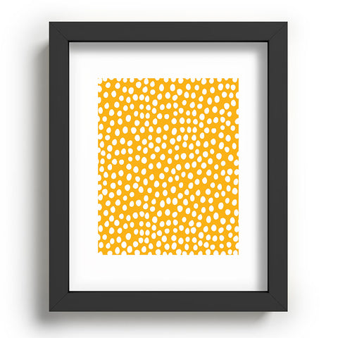 Rachael Taylor Urban Dot Mustard Recessed Framing Rectangle