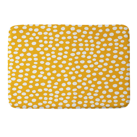 Rachael Taylor Urban Dot Mustard Memory Foam Bath Mat