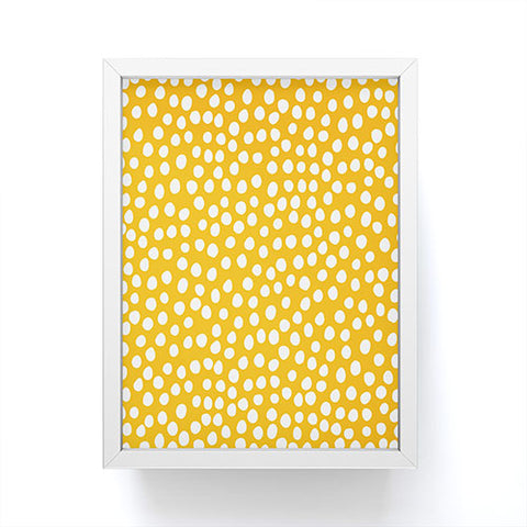 Rachael Taylor Urban Dot Mustard Framed Mini Art Print
