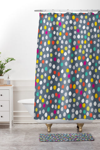 Rachael Taylor Urban Dot Shower Curtain And Mat